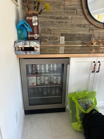 Kitchen and seating area