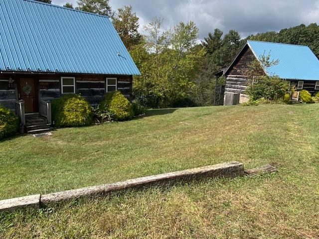 View from car parking to front of house.