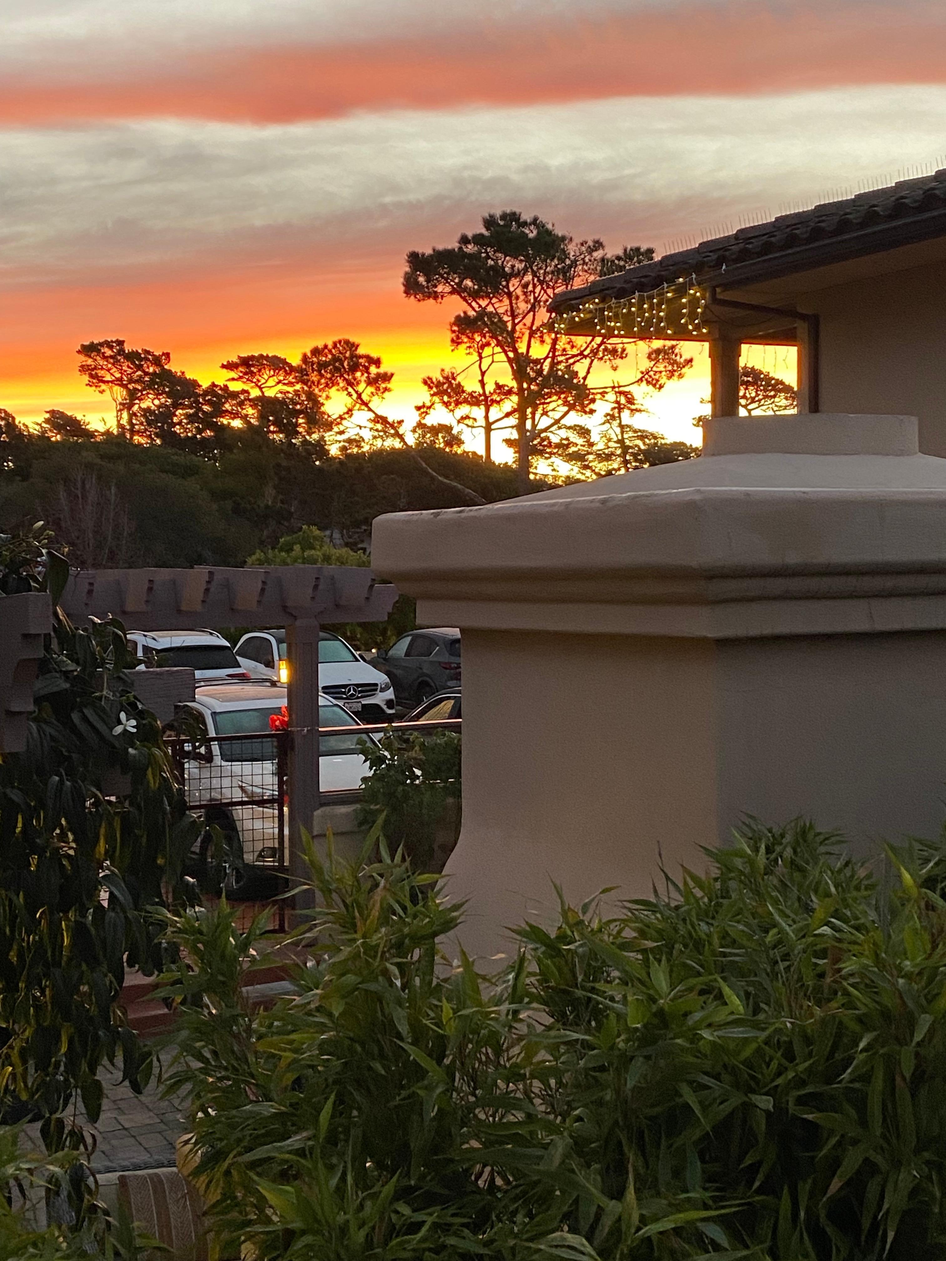 From the balcony of our room.