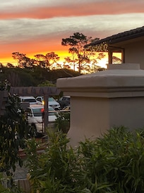 From the balcony of our room.