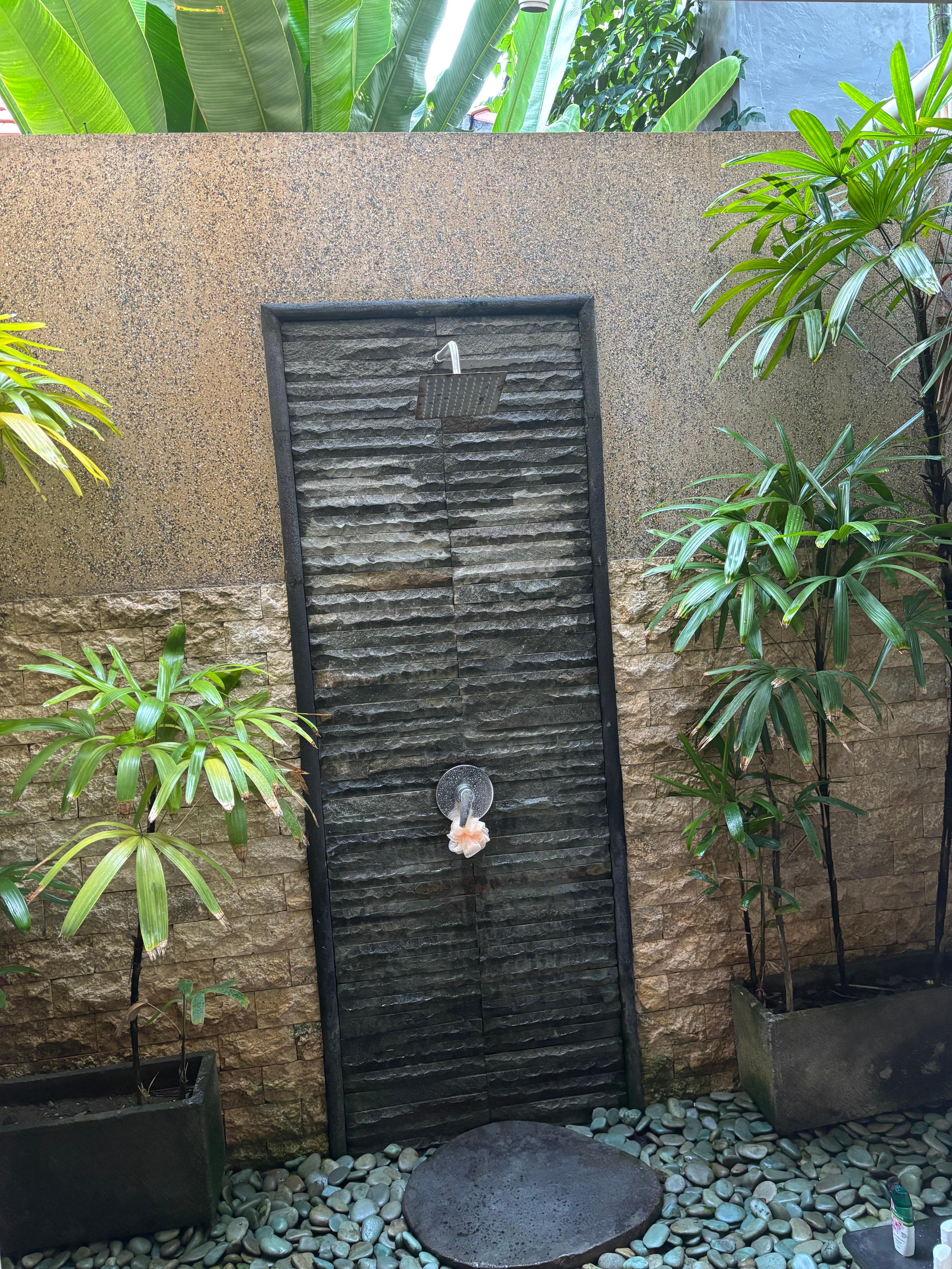 Open air shower