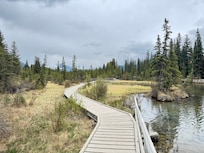 just across the street you can find this cool trail along the river