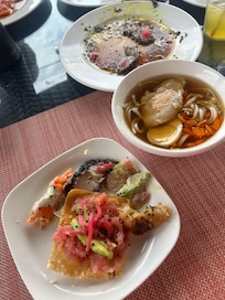 We enjoyed the sushi restaurant, we dined 3 times.