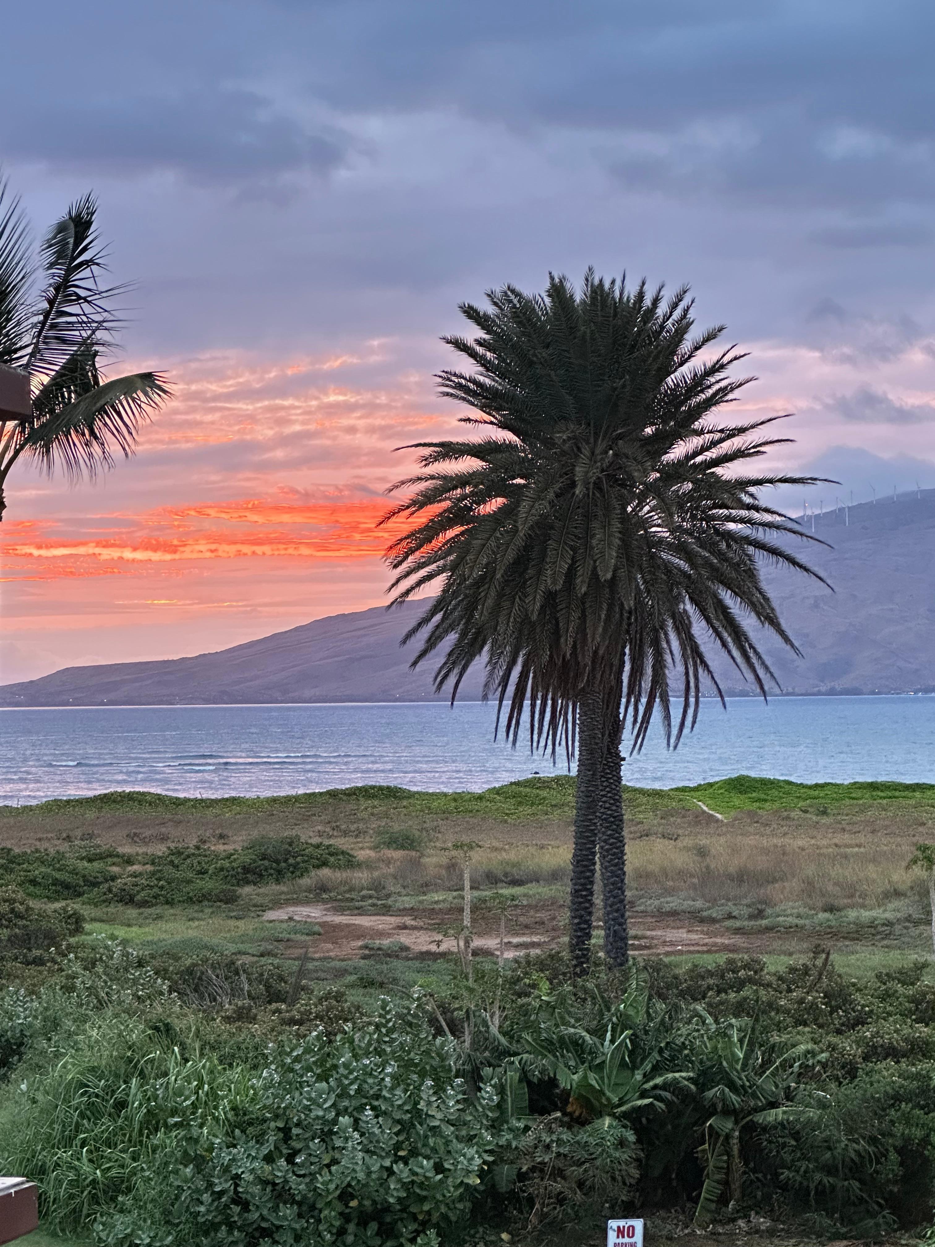 Sunset from the lanai 