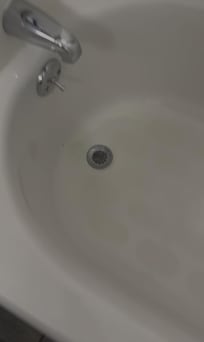 Tub was completely fitlhy!