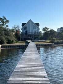 View of Driftwood Dreams from dockside