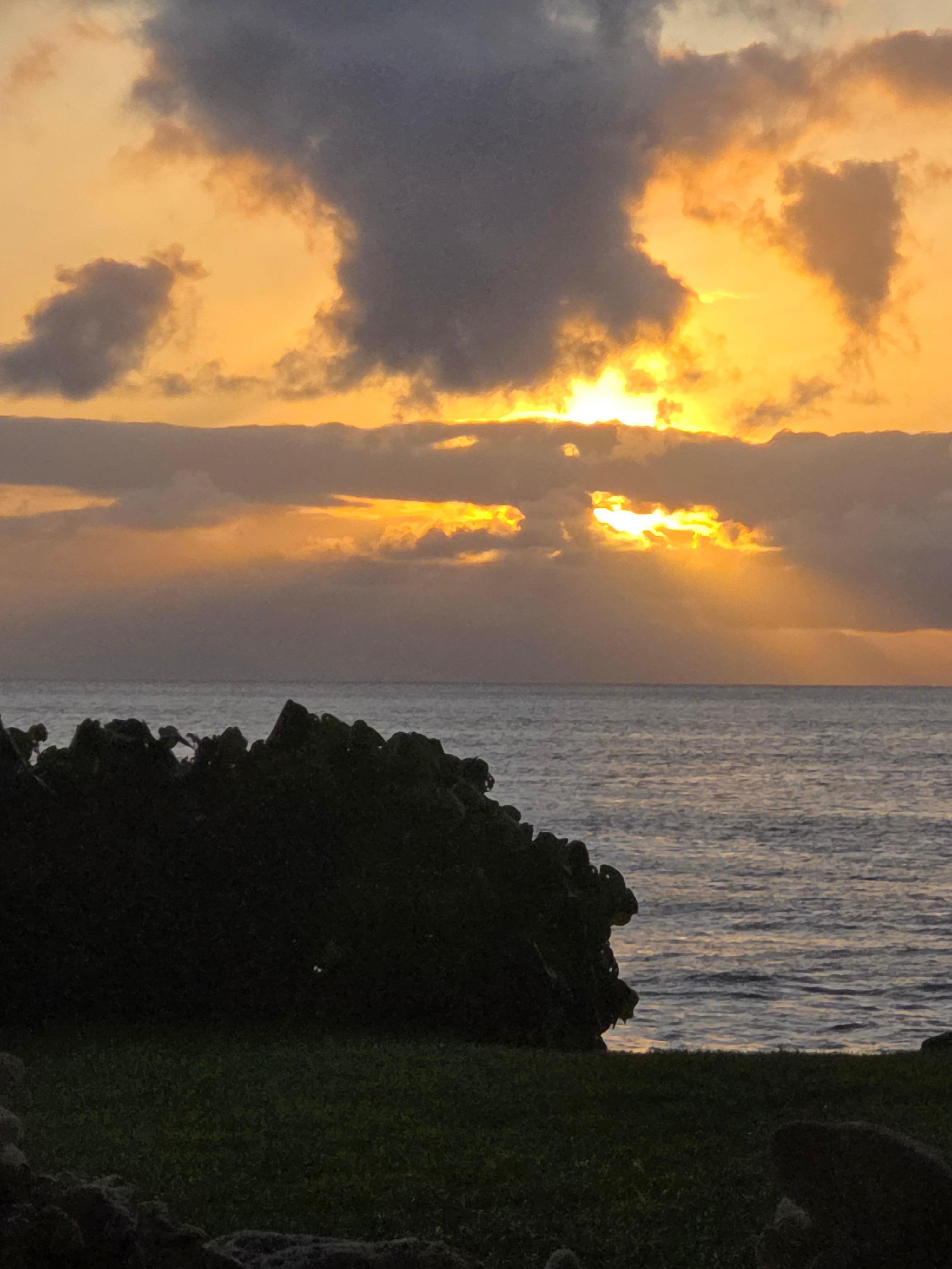 Final sunset before we left.