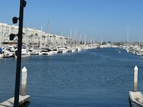 View of Marina from the restaurant at the hotel