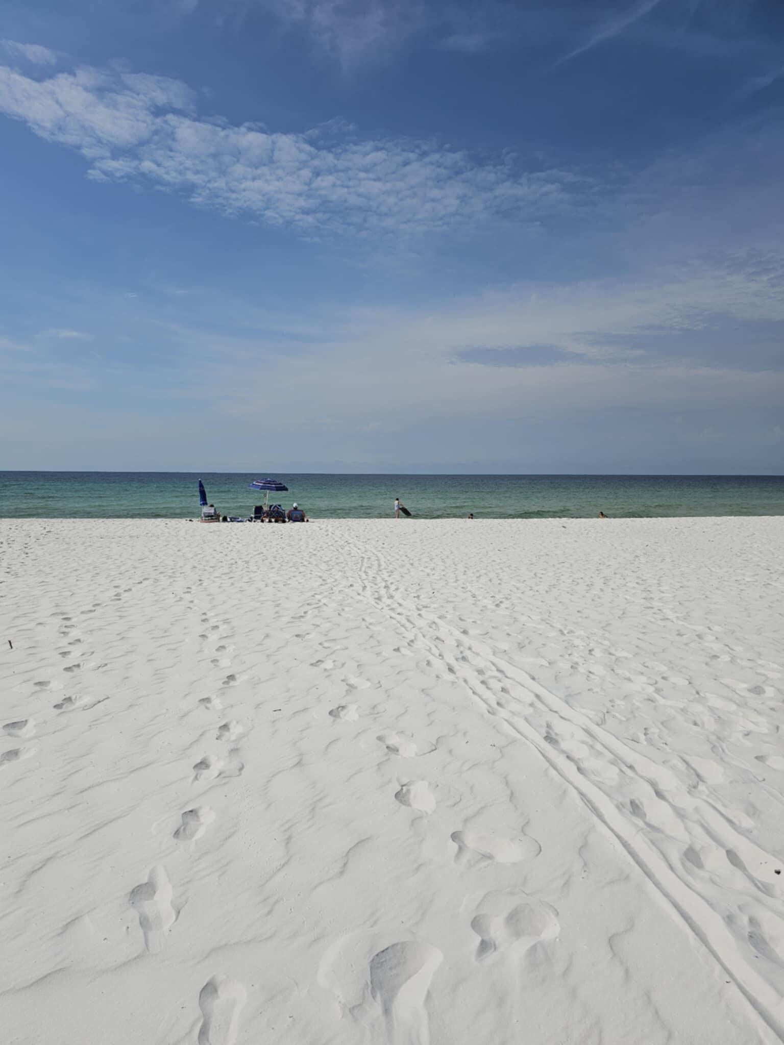 Wide open beach! Just what we needed with 5 kids to watch.