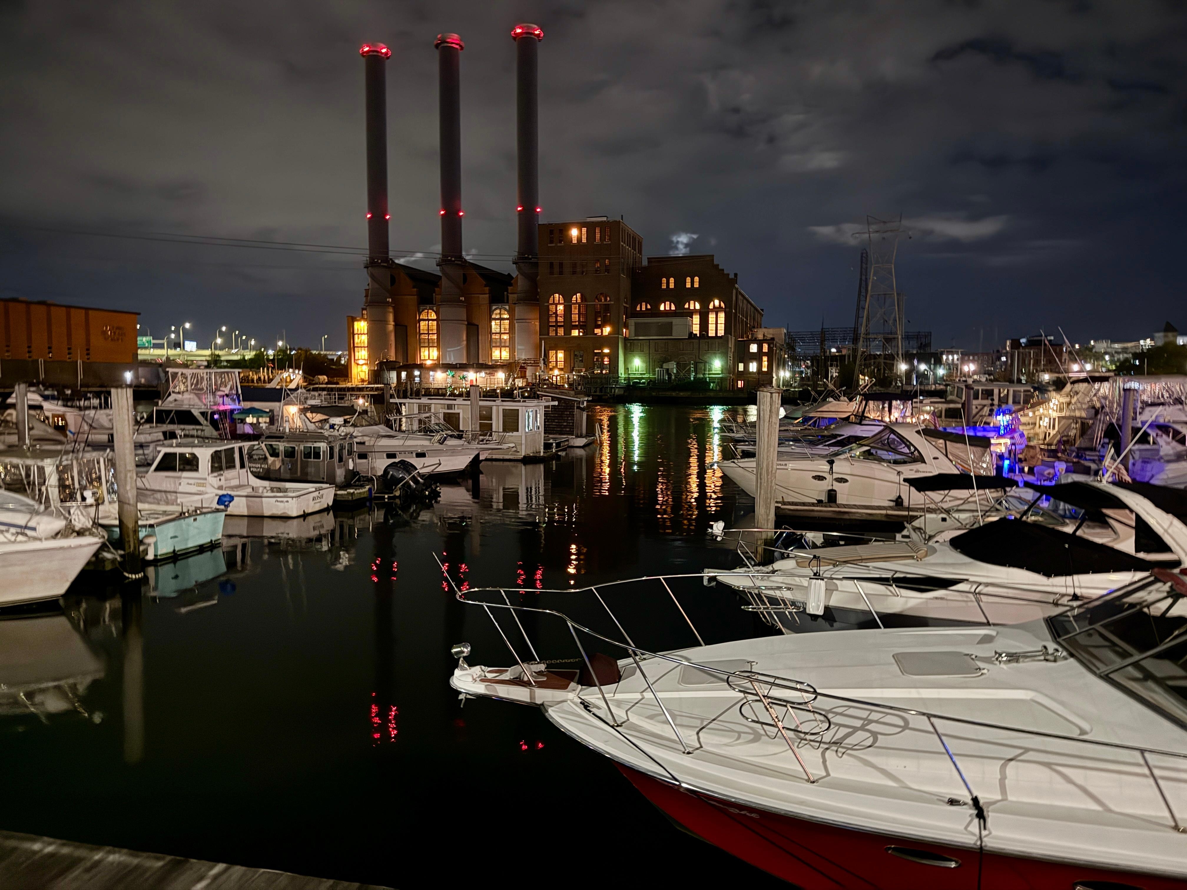 View of Marina as we arrived (our flight had been cancelled so we arrived late). 