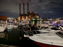 View of Marina as we arrived (our flight had been cancelled so we arrived late).