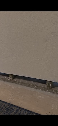 drywall cut away from wall