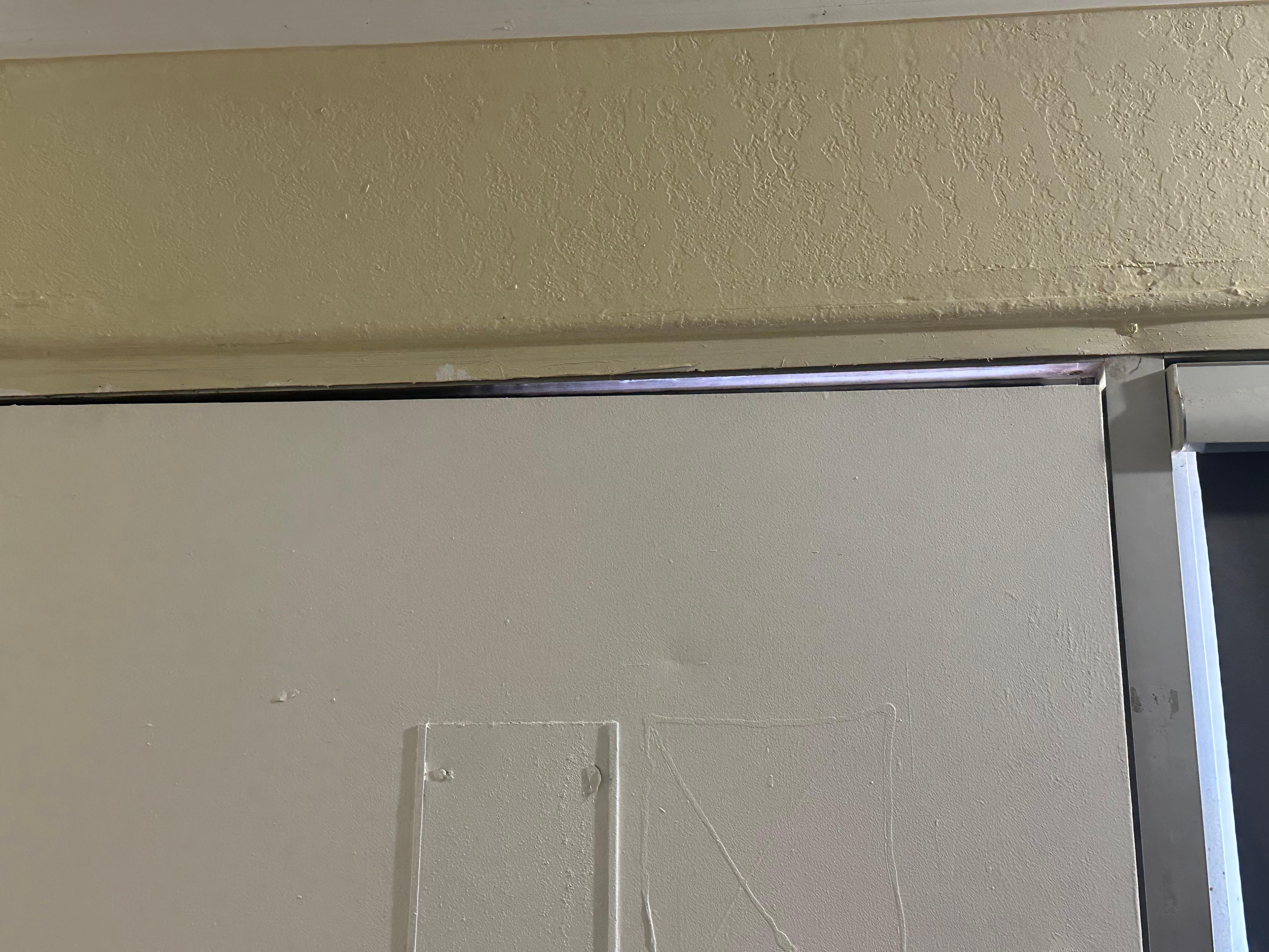 Big crack between the door jam, and the door