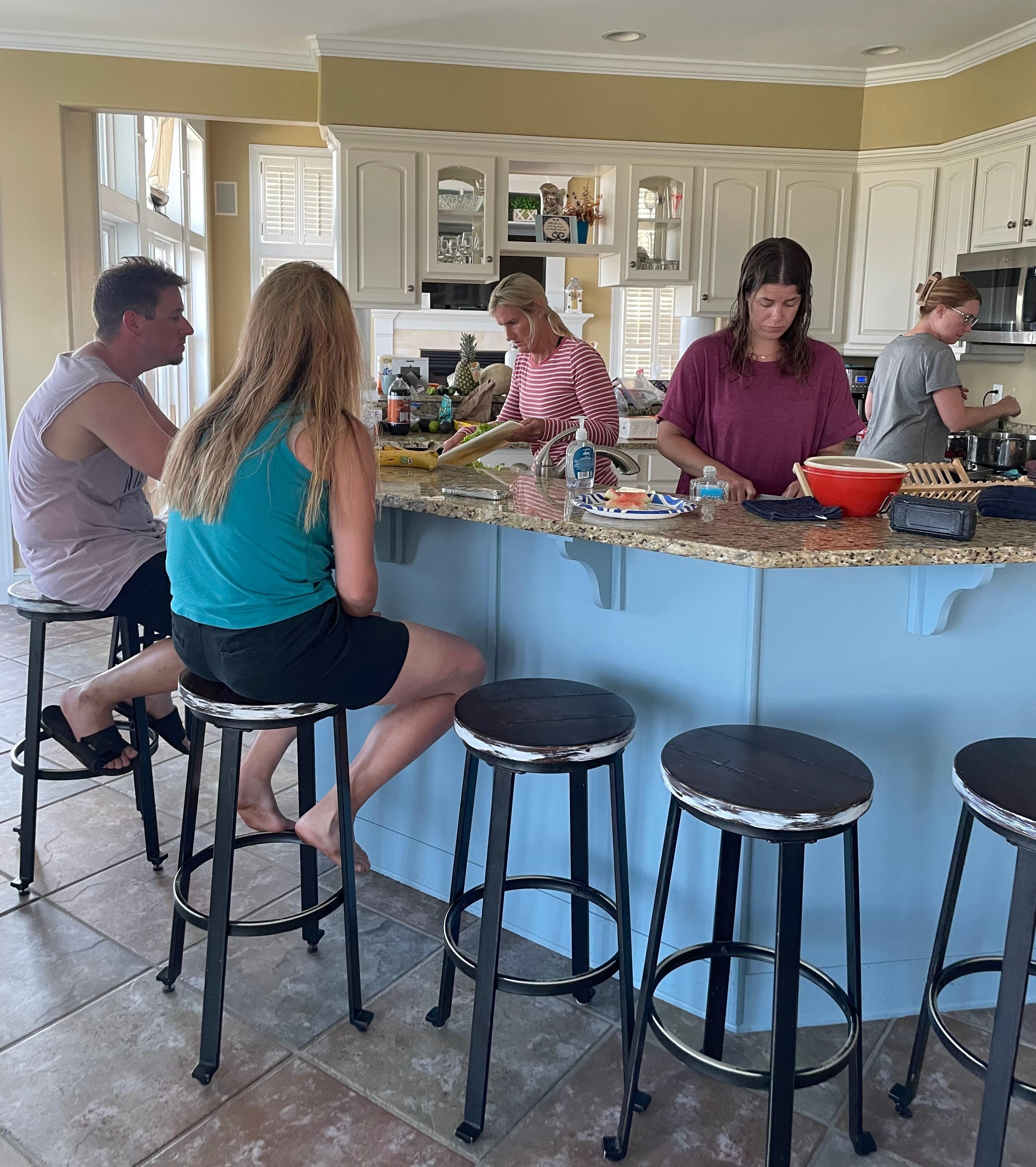 Nice area to be together fixing suppers. 