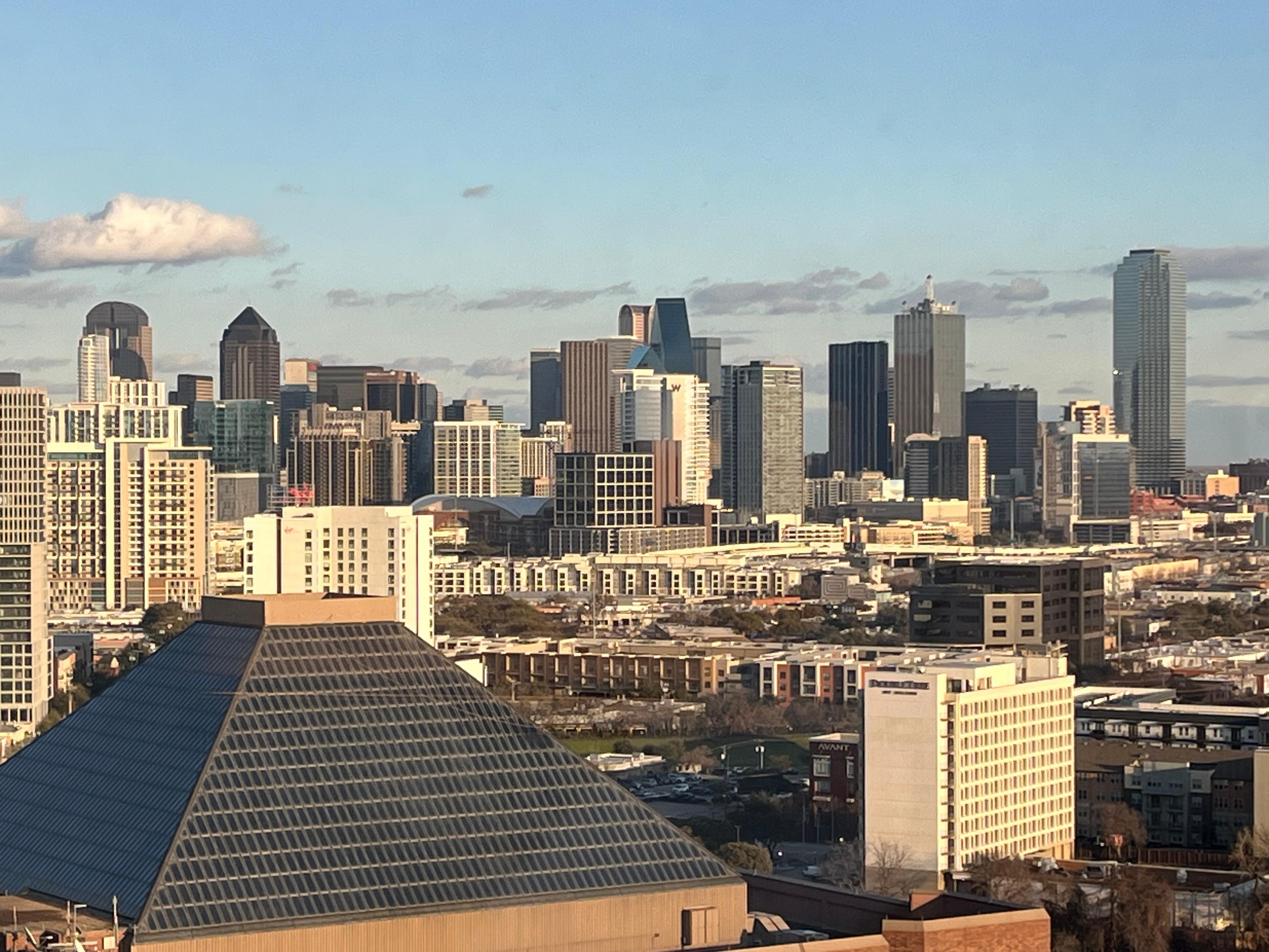 The view of downtown from our room! 