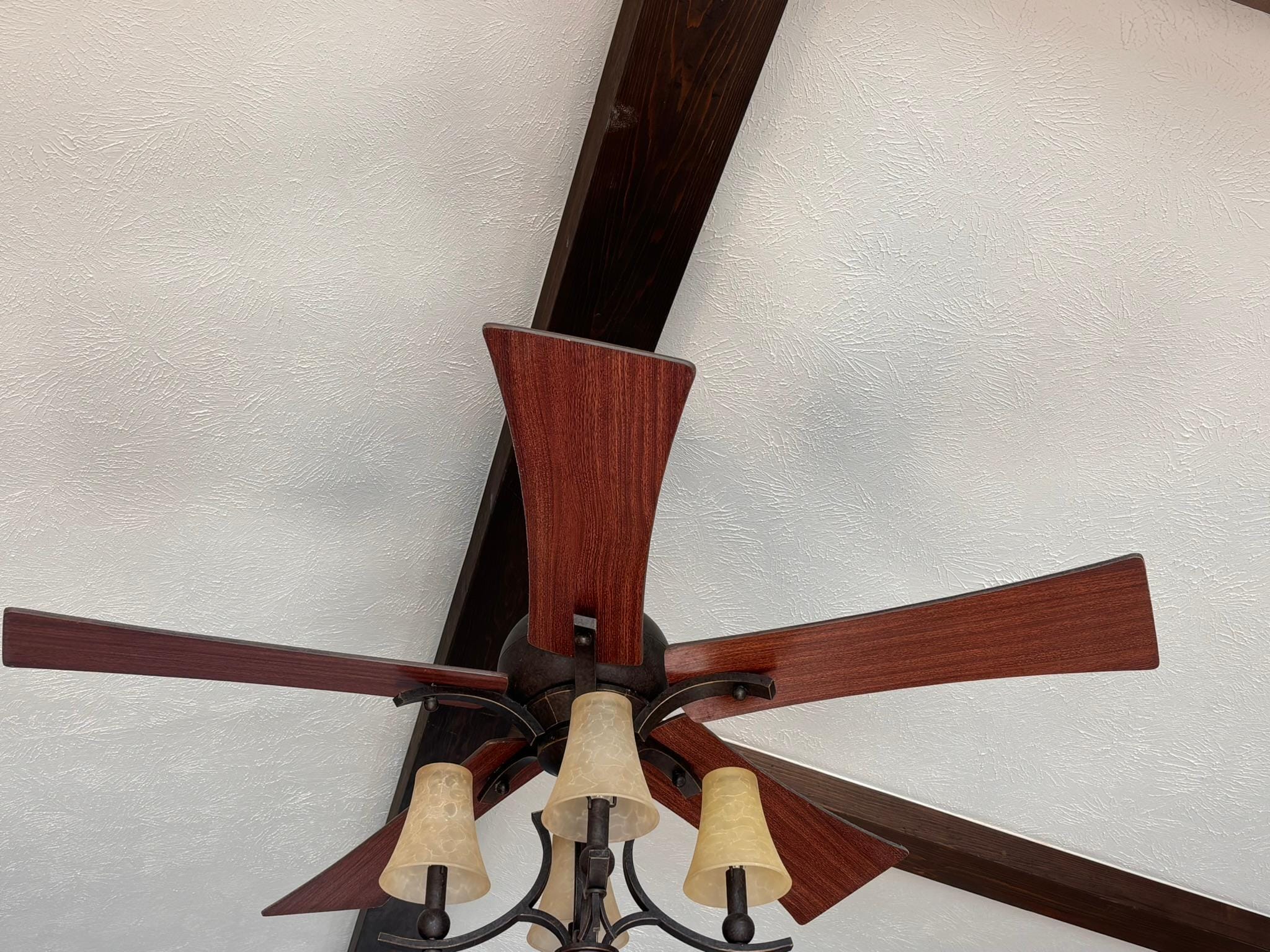 more dust and dirt on the overhead fan