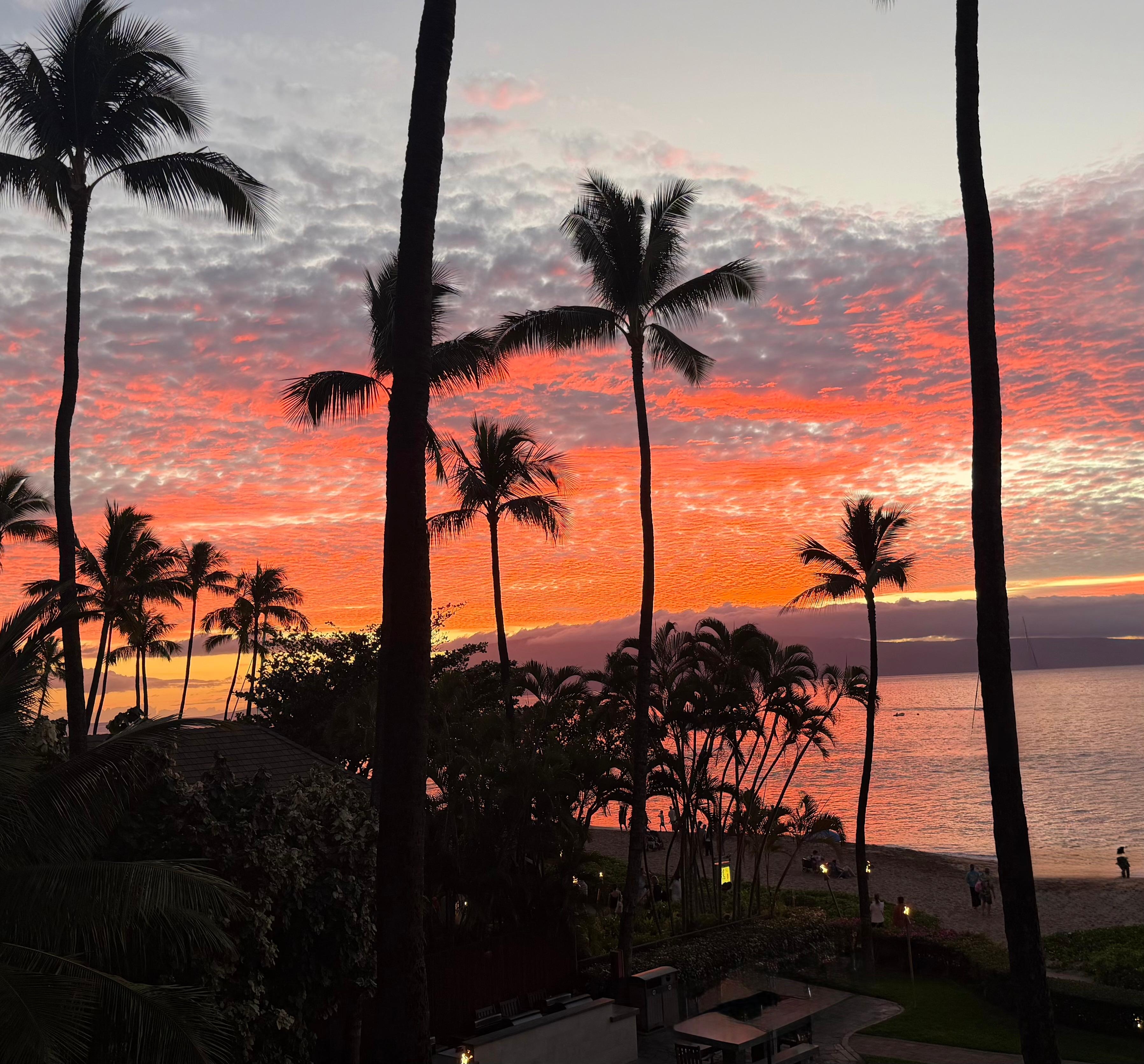 Sunset from the lanai
