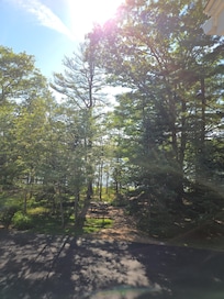 View of Casco Bay from the deck.
