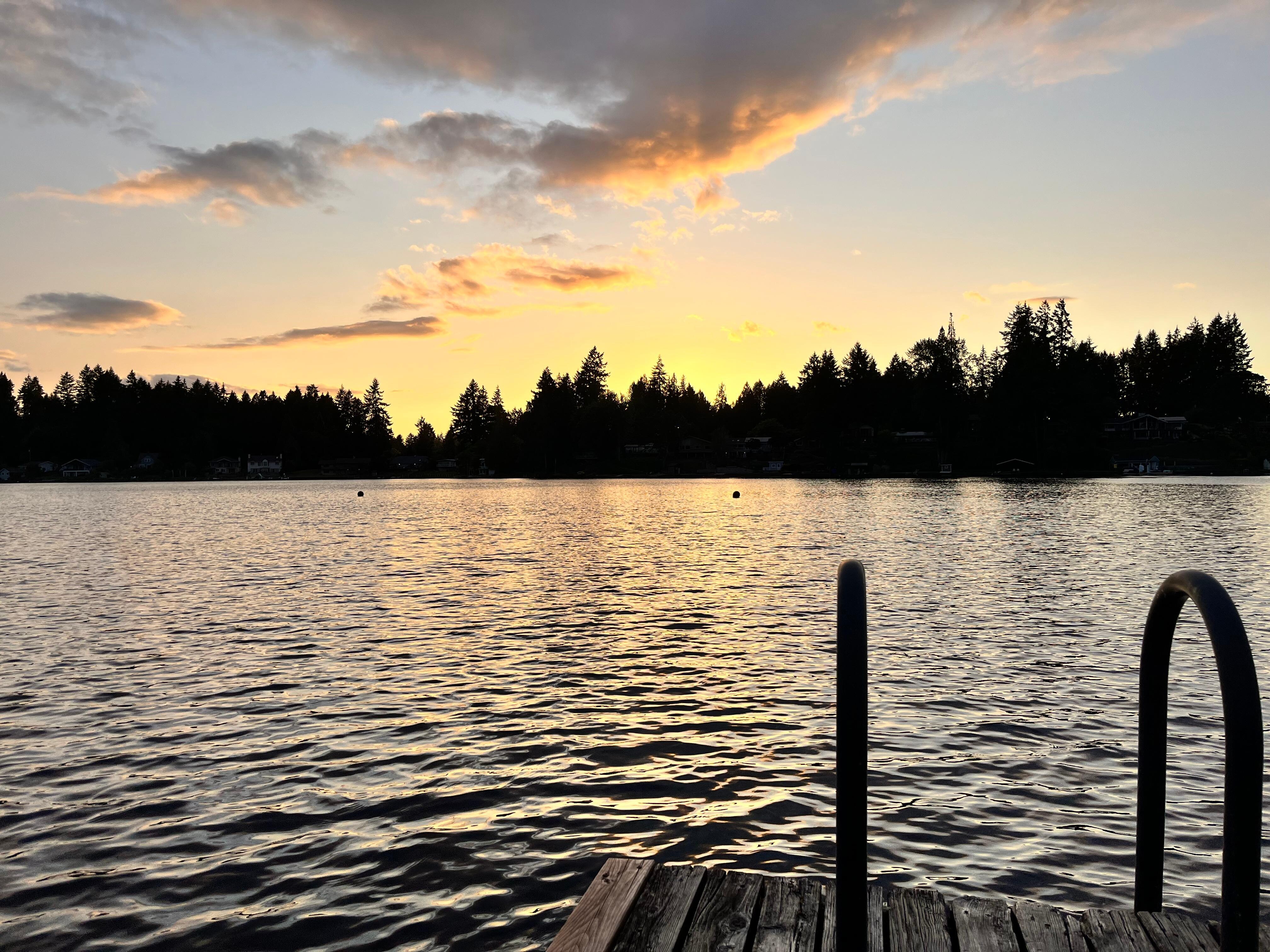 Sunset on the dock 