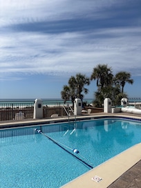 One of 3 pools clean and warm