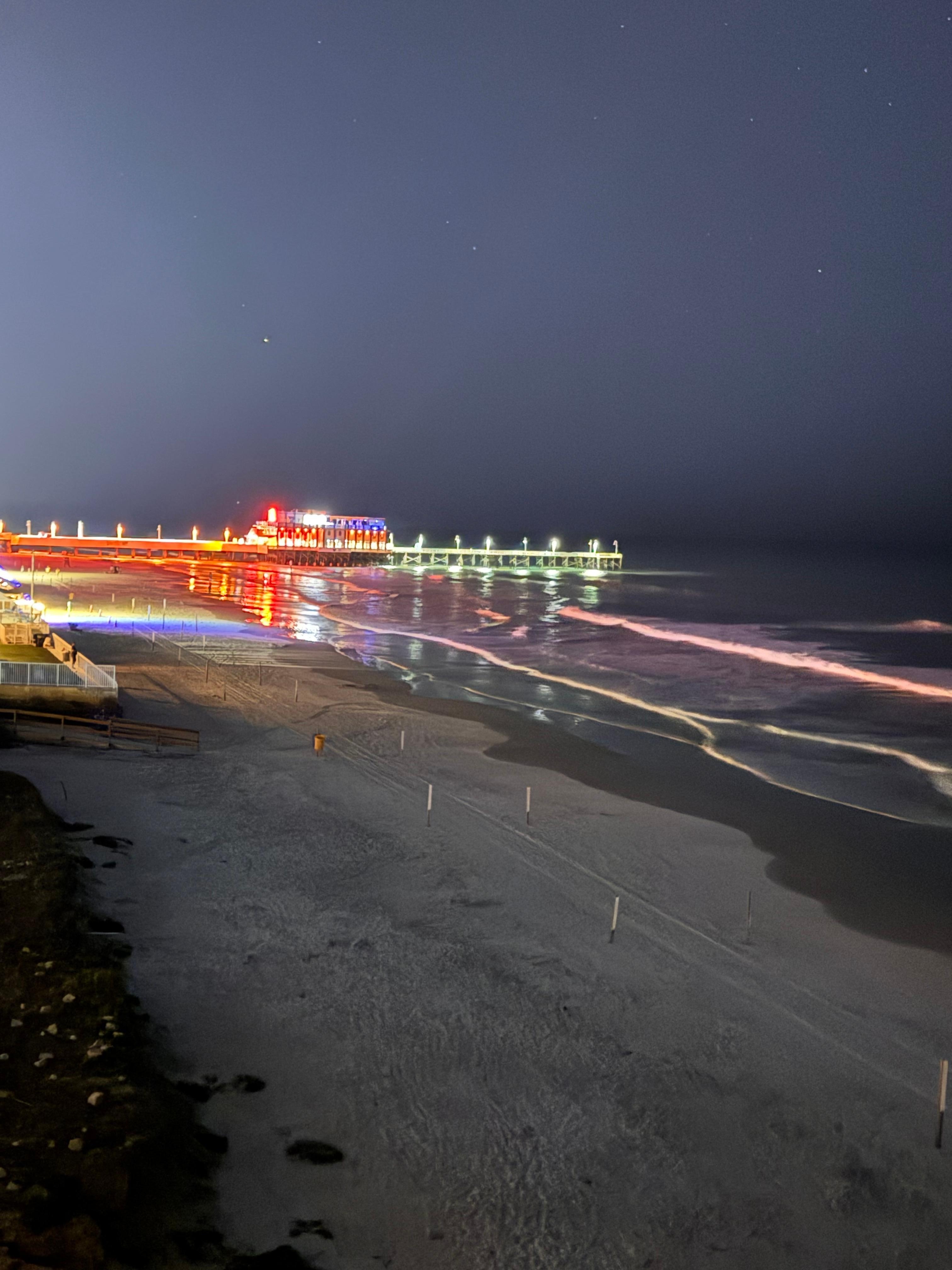 Boardwalk view from our room. It’s so pretty at night. 