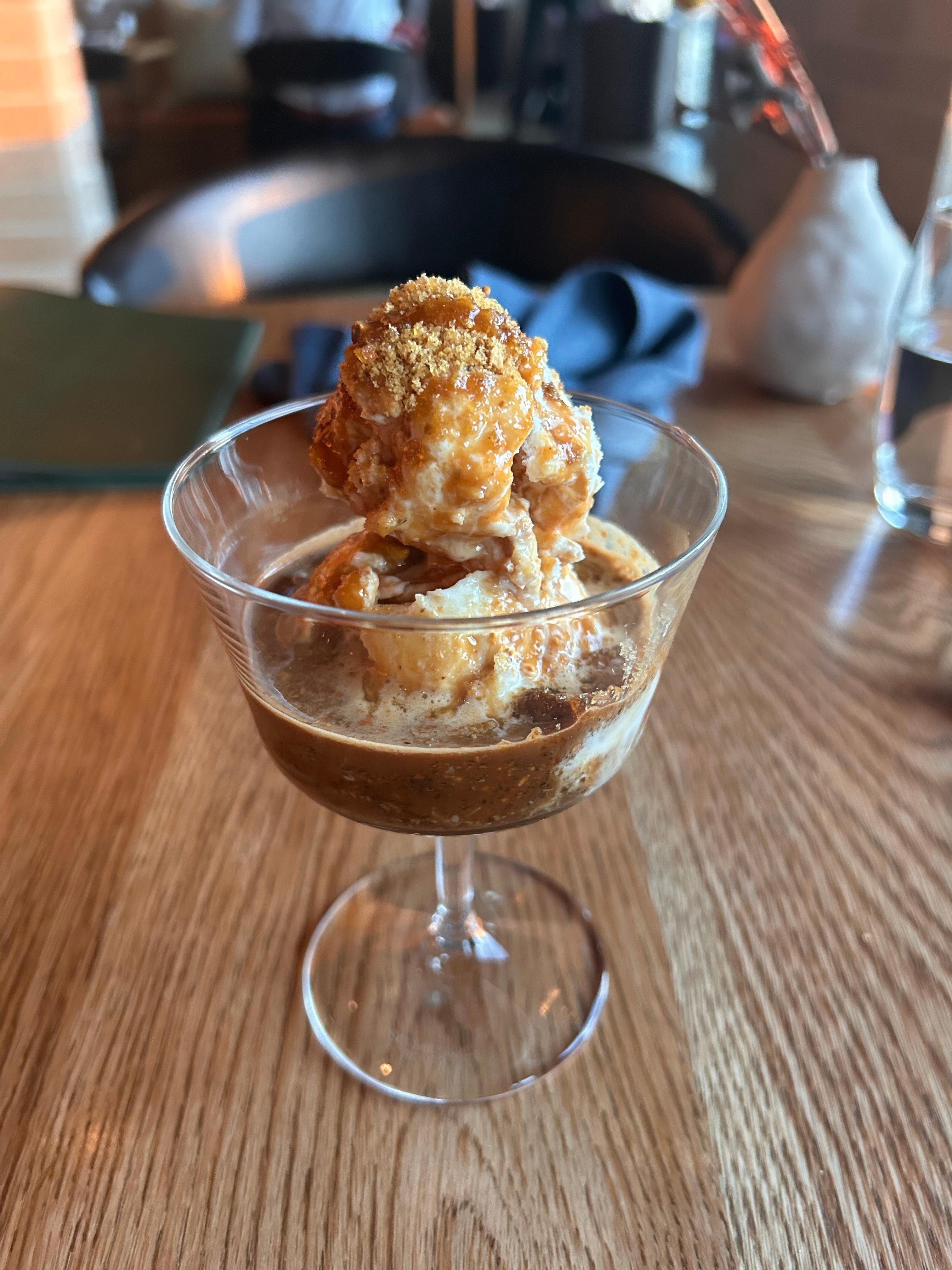 Affogato for dessert…yummm