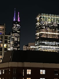 Night view from balcony