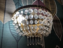 Example of dirty light fixture and burned out bulb