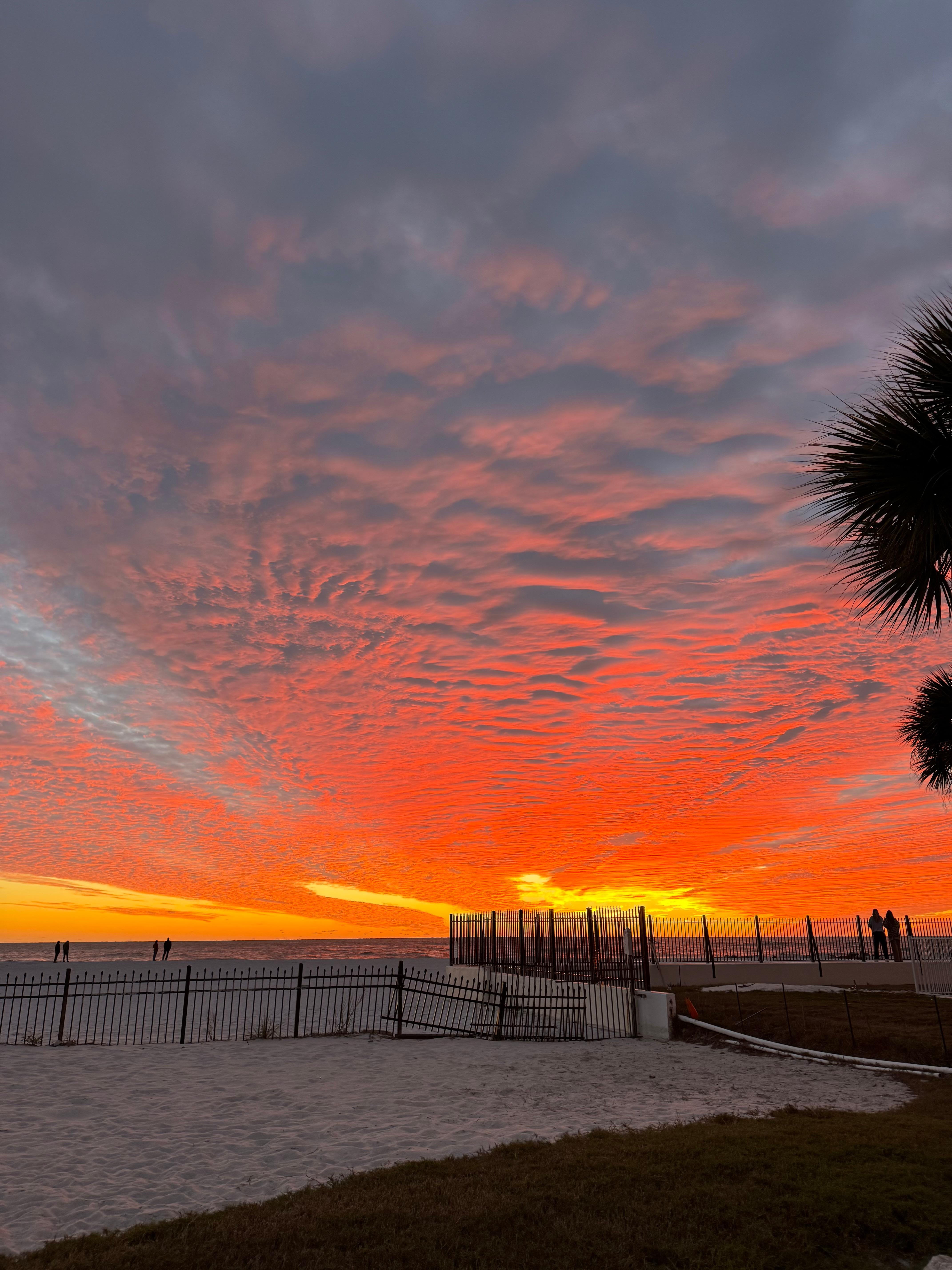 Gorgeous sunset we caught the first night. 