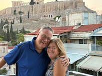 Rooftop patio overlooking Akropolis