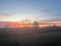 Our sunrise from the hill
