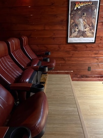 The theater room