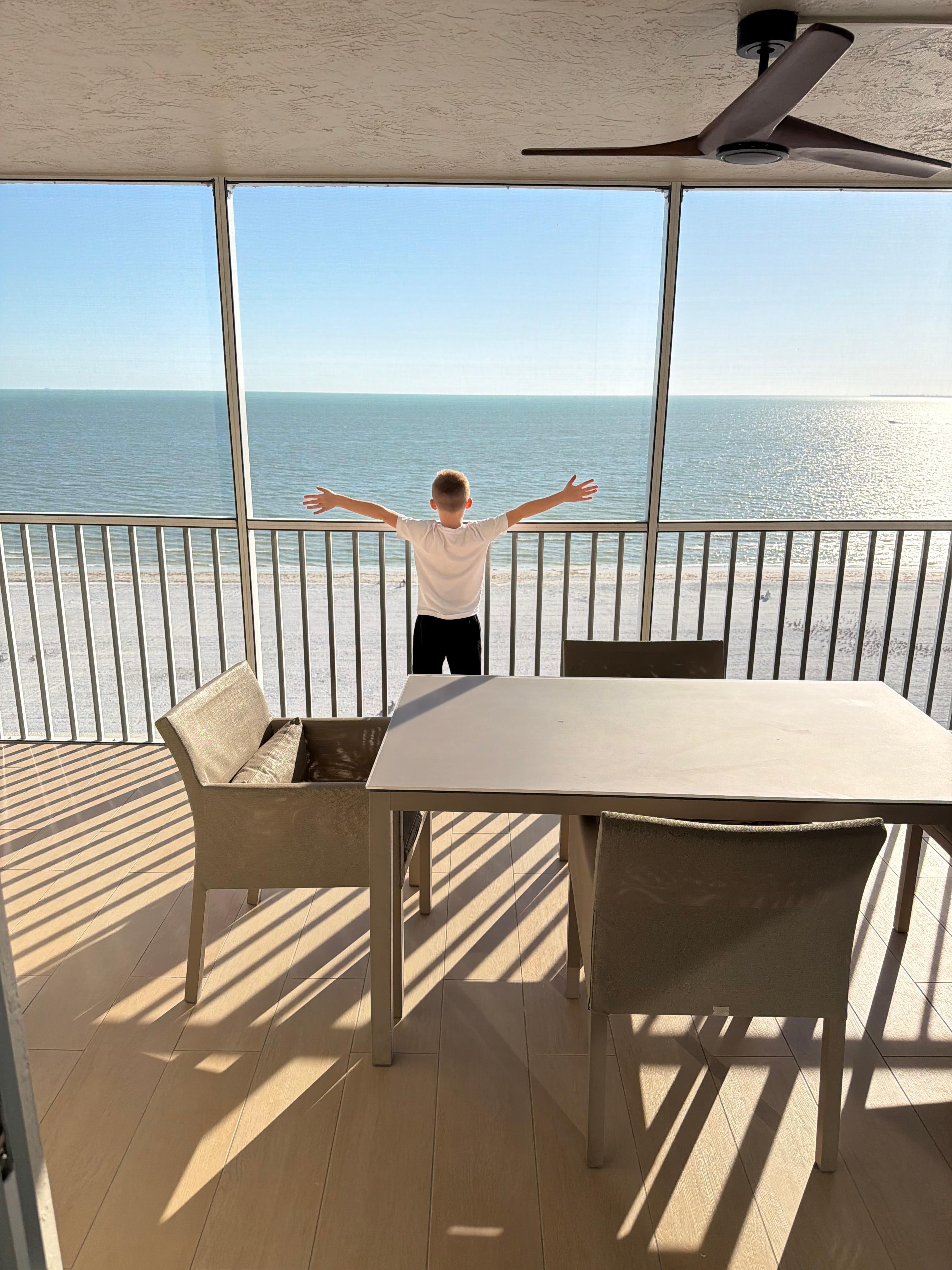 Porch wraps around to master bedroom.