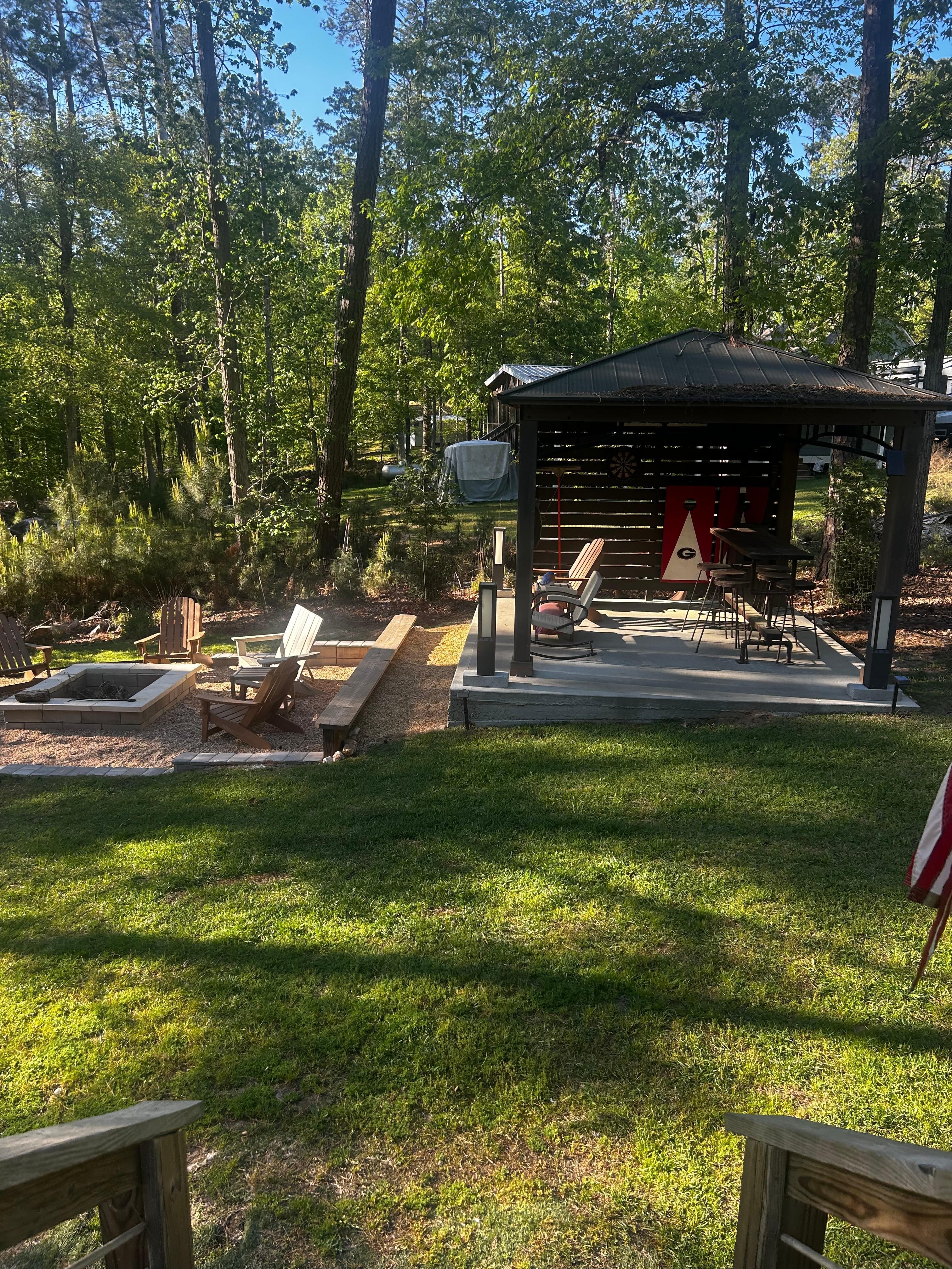 Amazing fire pit area 