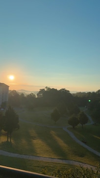 Early morning balcony views
