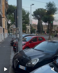 This was taken on the front doorstep. Behind that lamppost is the porta maggiore. It’s a lot closer in person, this pic is just a screenshot from a video and doesn’t do it justice