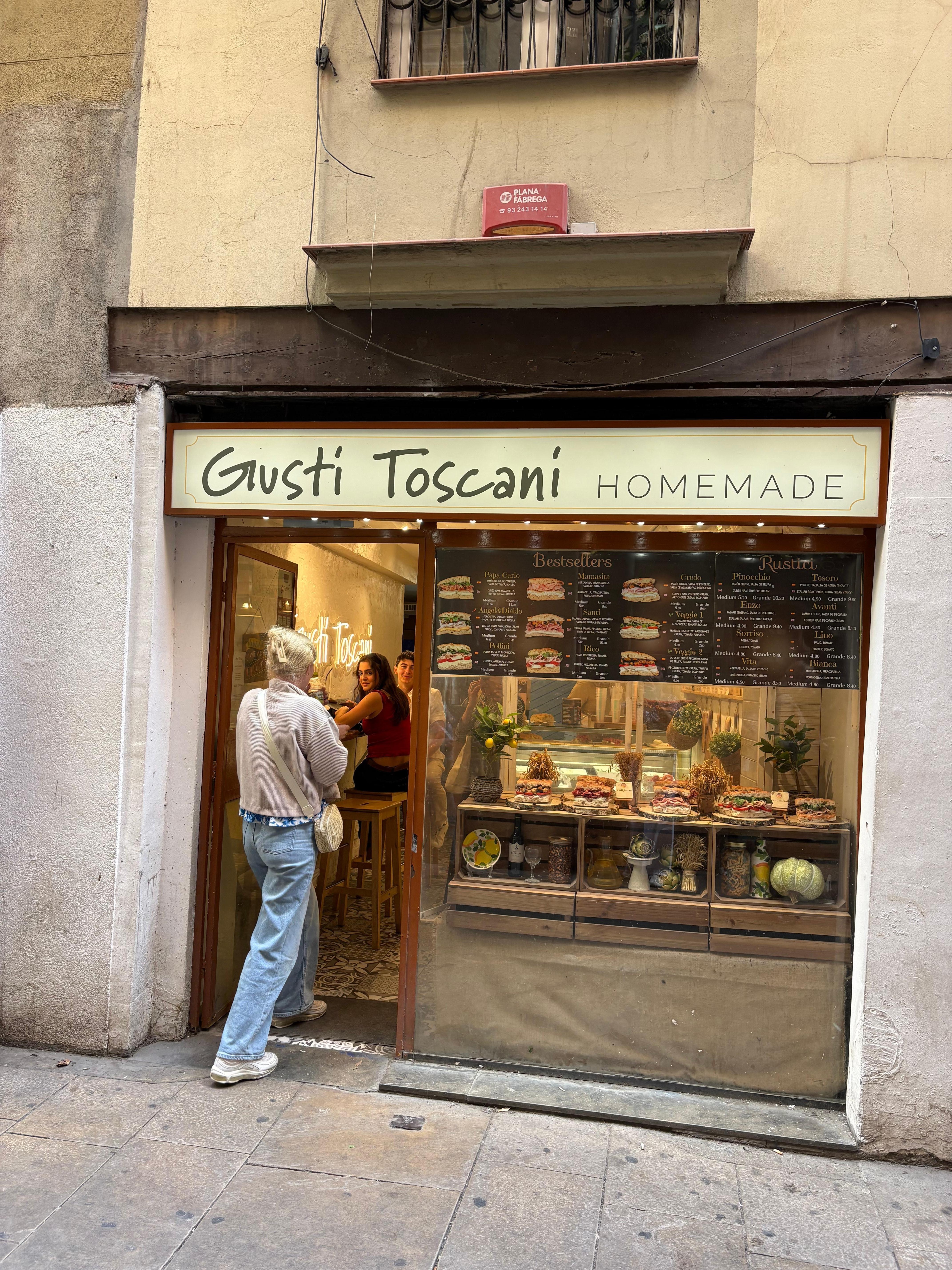 Amazing sandwich shop a block away from hotel 