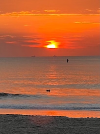 Sunset at the beach.
