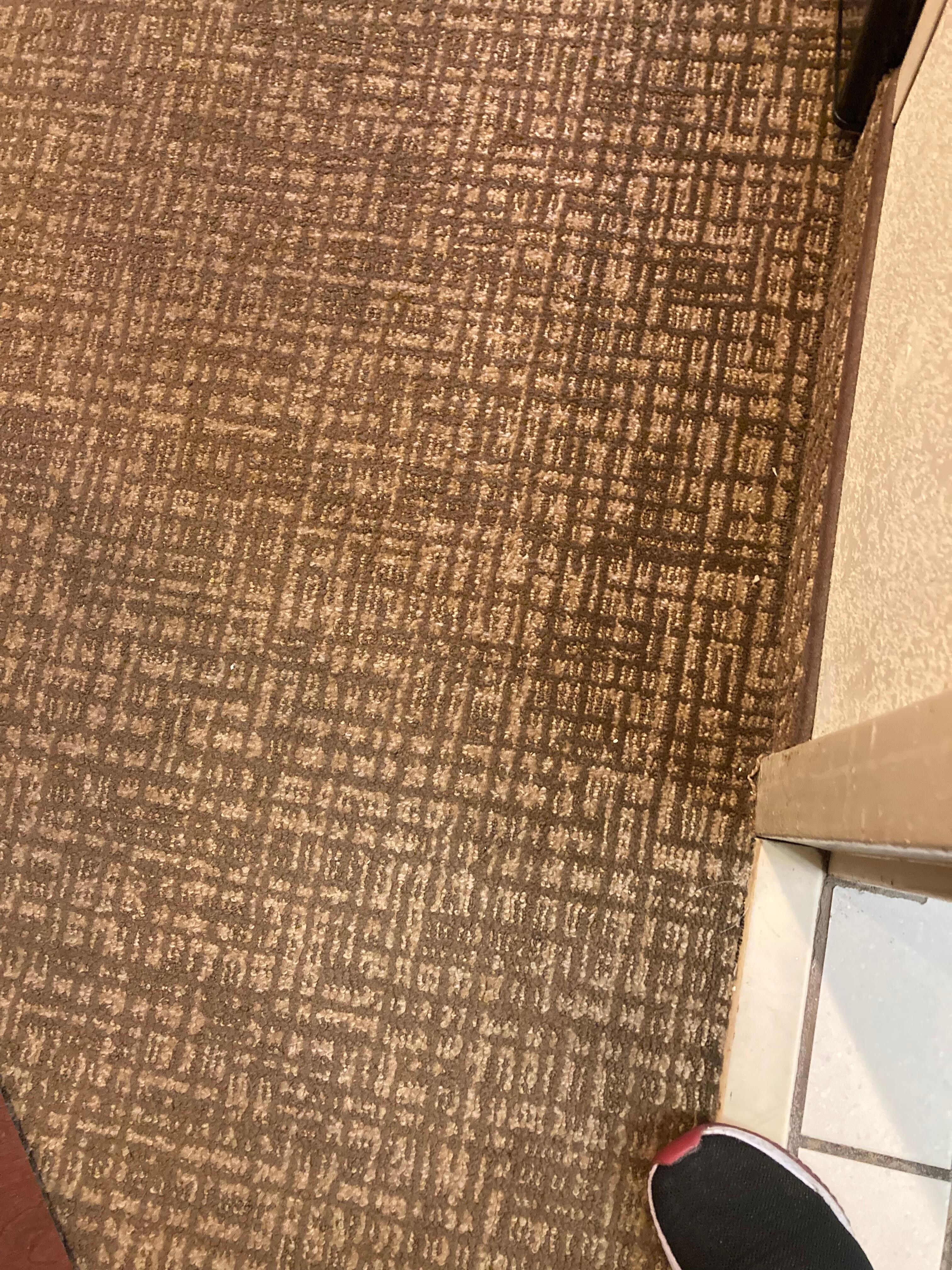 Old soiled carpet