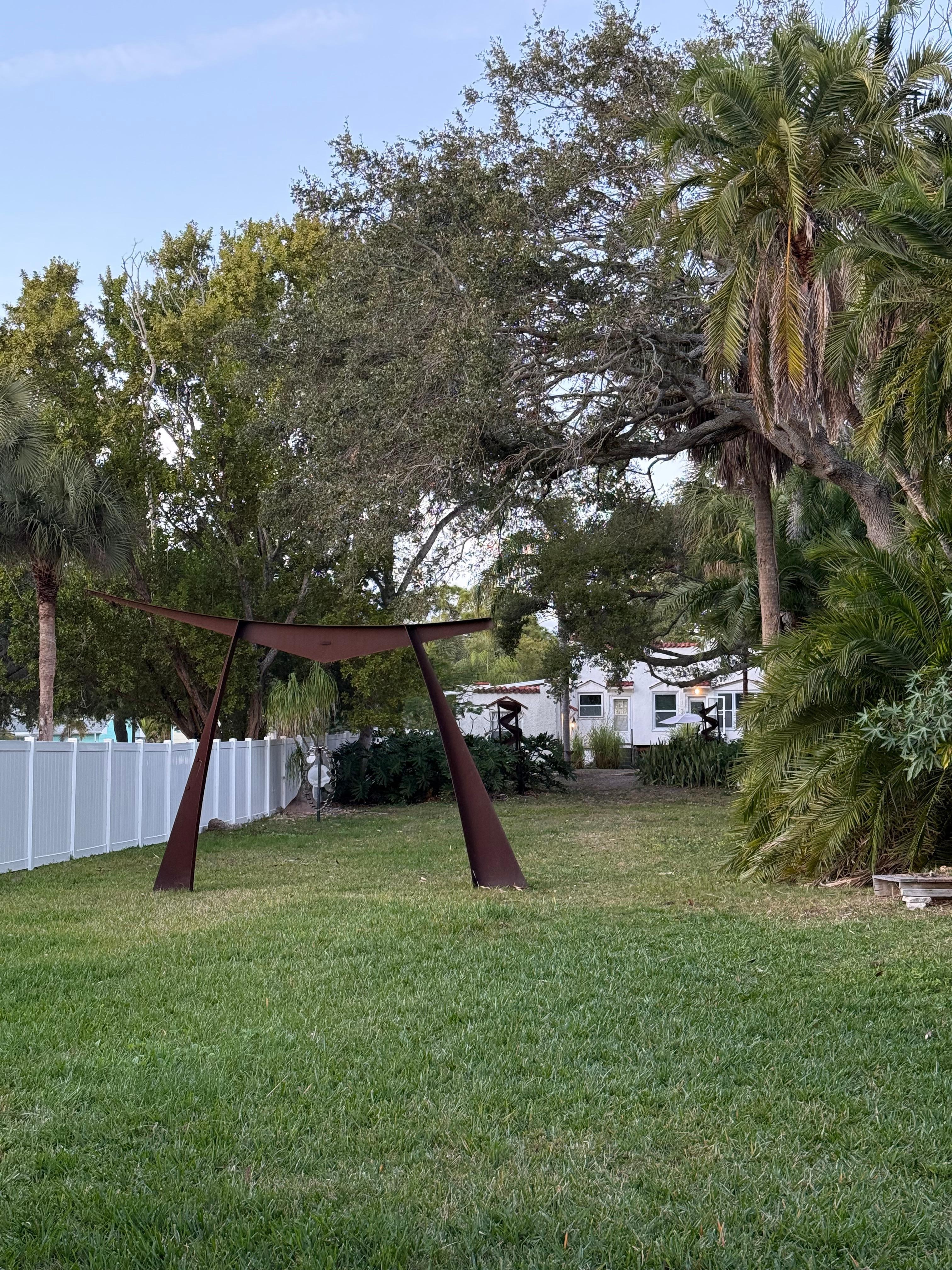 Standing at the edge of the bay looking toward the rental entrance.