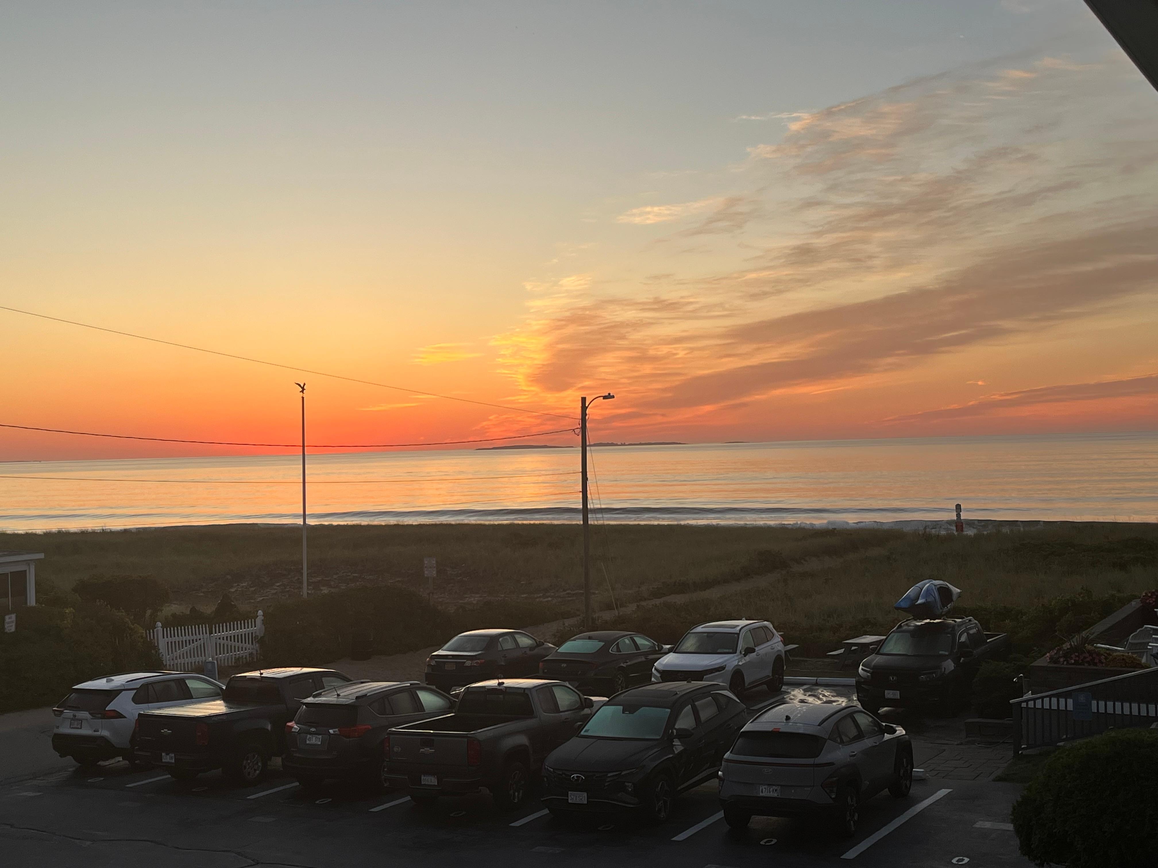 Sunset from the balcony