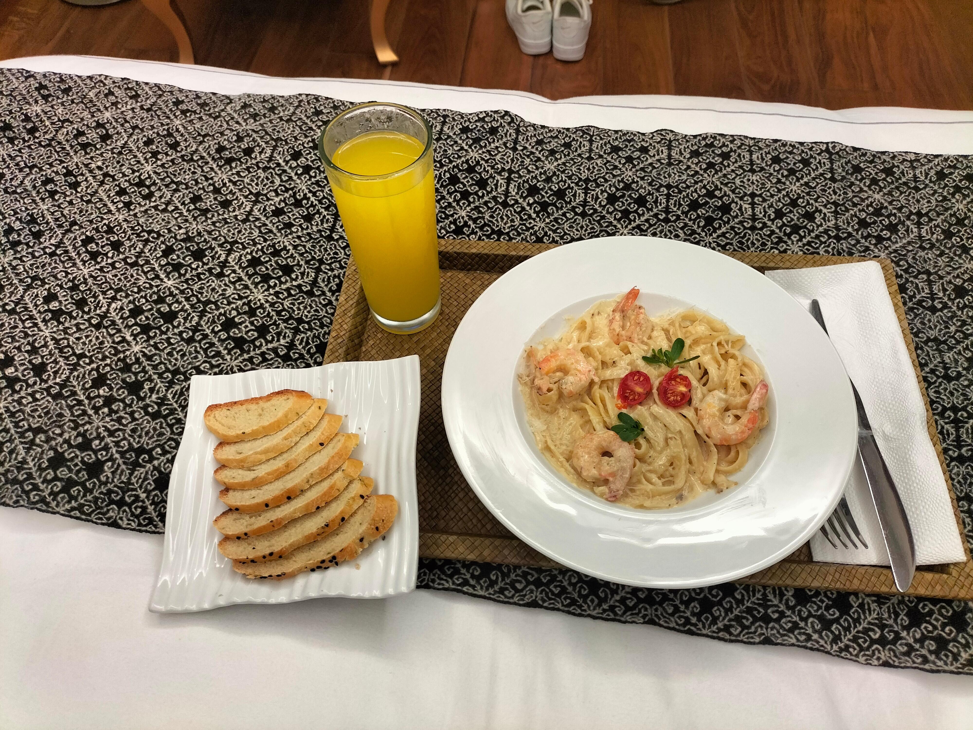 La pasta estuvo deliciosa lo volví a pedir dos veces porque de verdad fue lo mejor  
