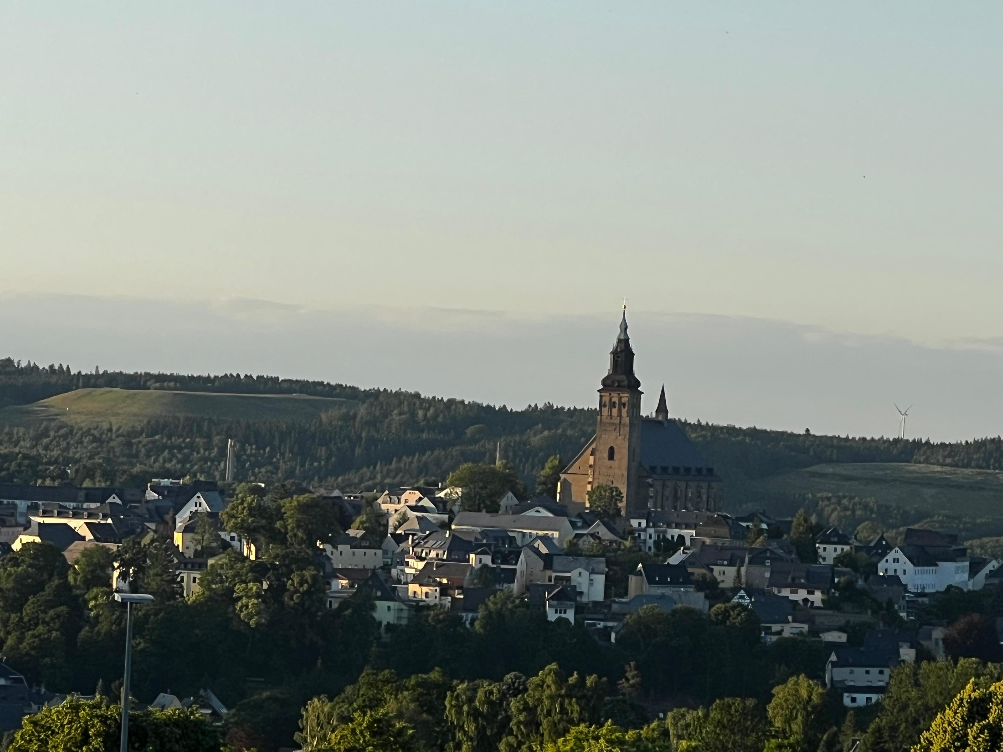 Blick vom Balkon