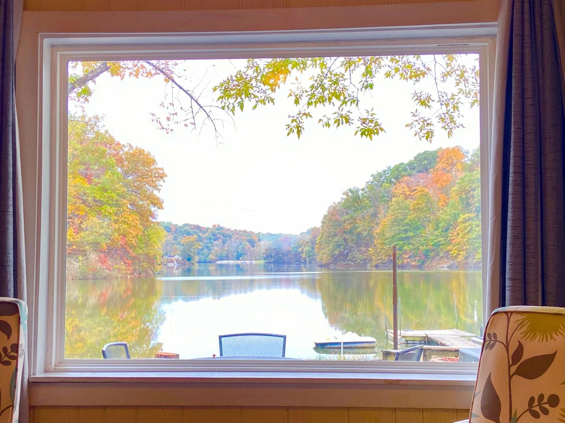 View drom the comfy sofa.