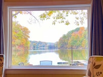 View drom the comfy sofa.