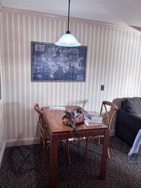 Nice table for playing games and eating