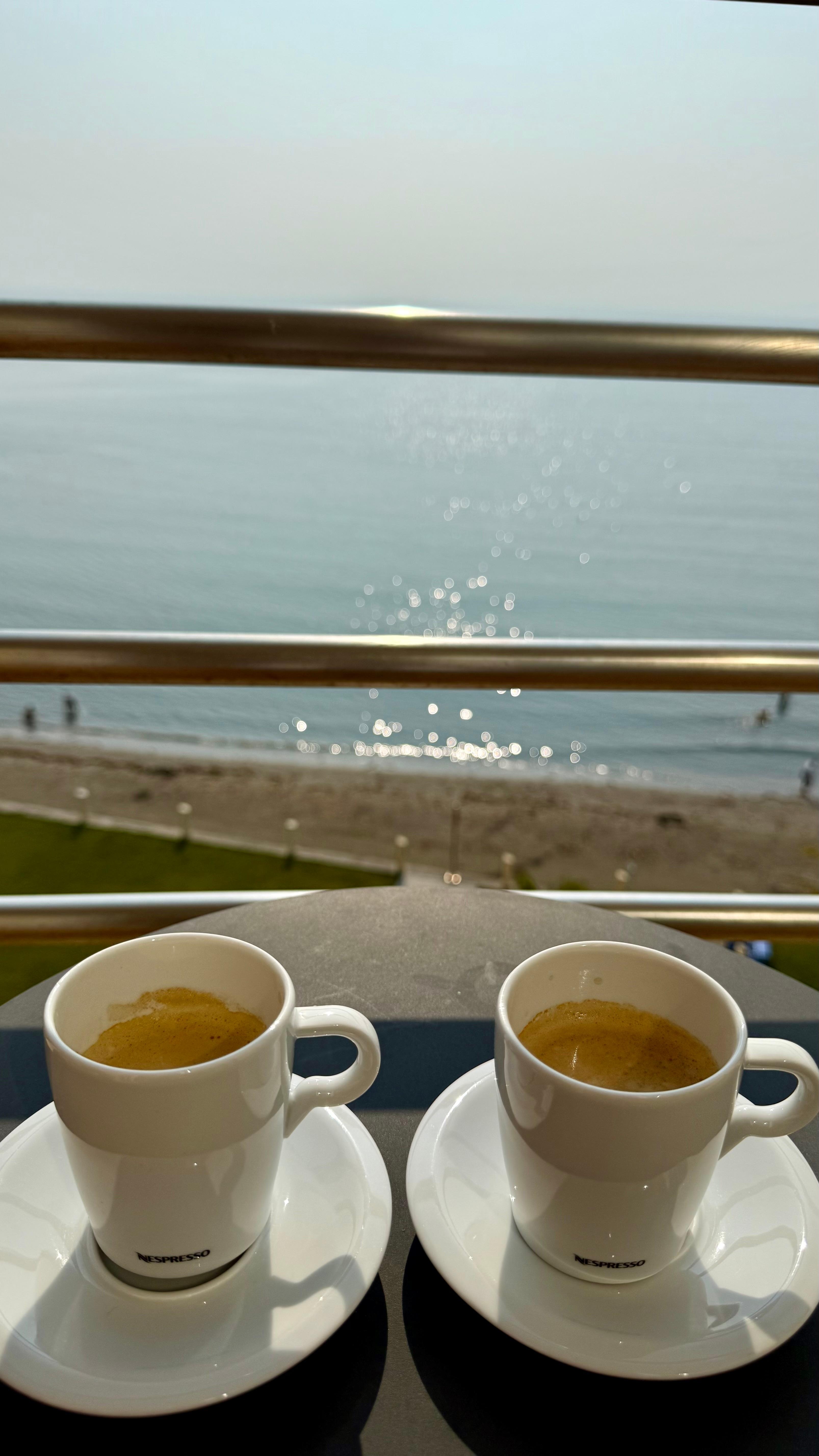 La vista desde el balcón principal