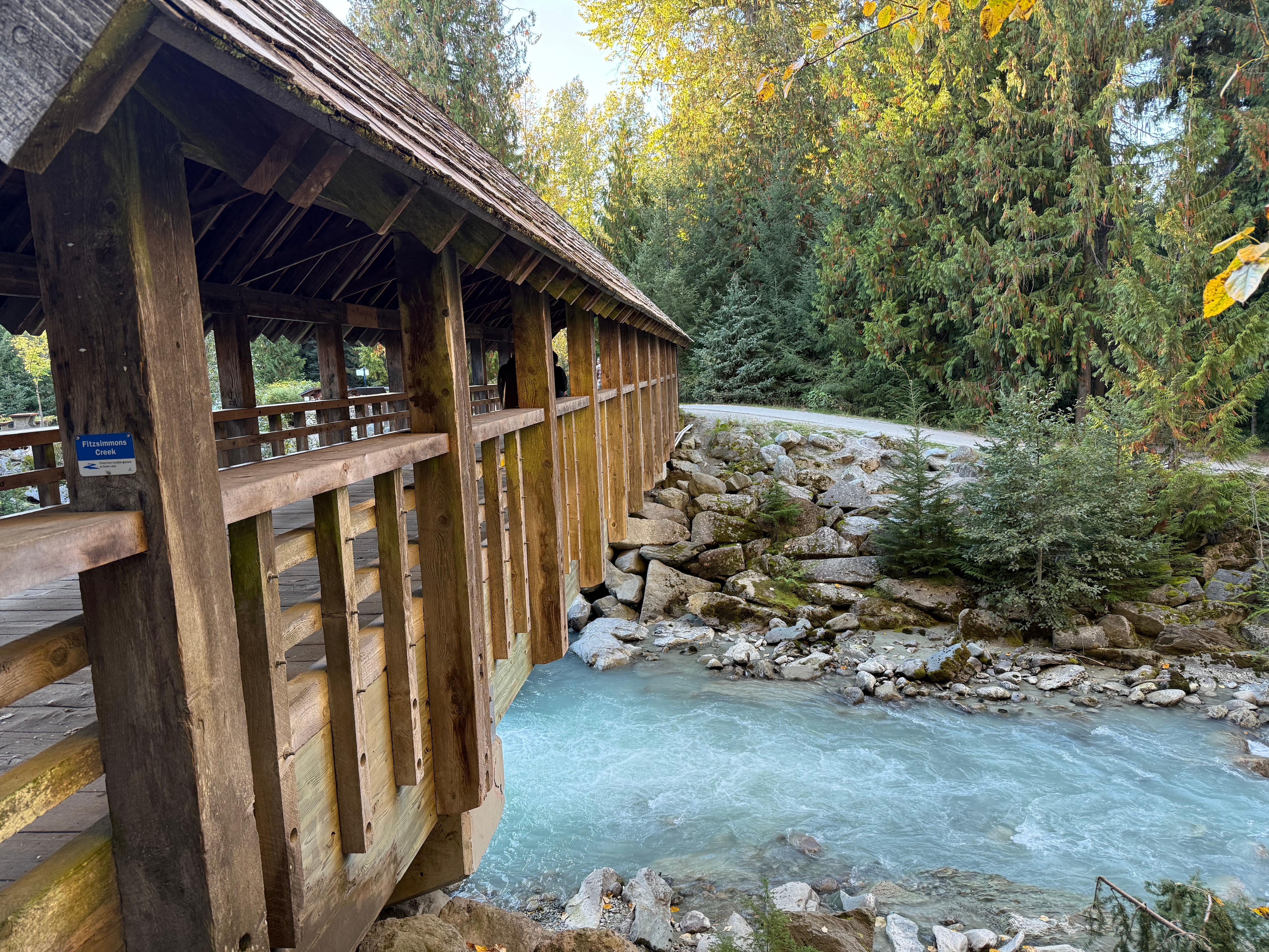 On our walk into the Village.