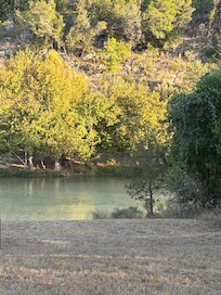 View of the Blanco River from the back yard