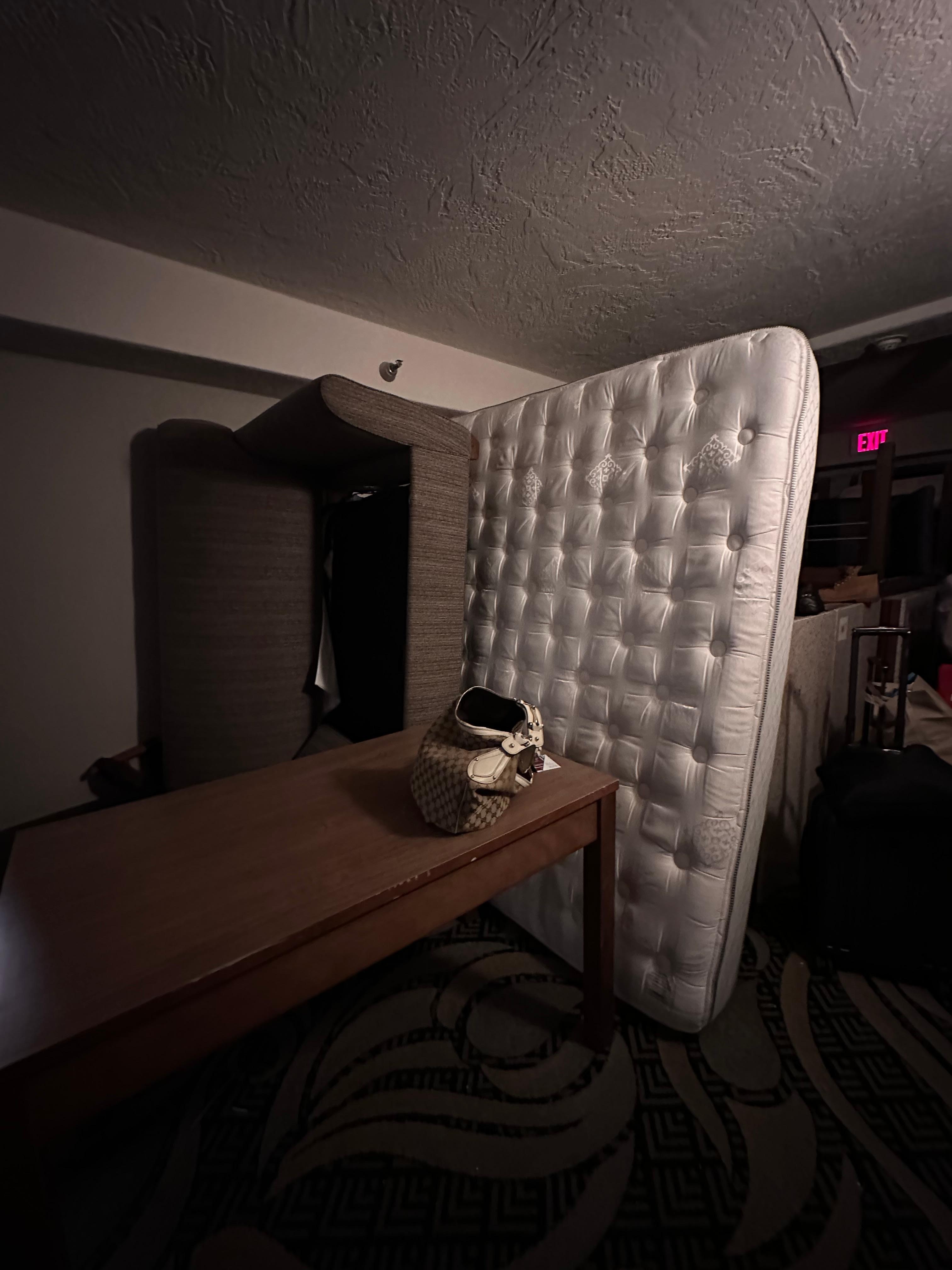 Outside our door. 😭